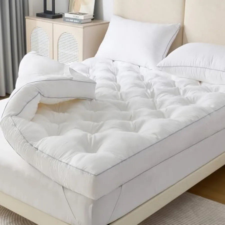 5 Inch Memory Foam Mattress Topper for Back Pain Relief Extra Thick Gel Memory Foam Bed Topper Soft Fluffy Supportive Pressure
5 Inch Memory Foam Mattress Topper for Back Pain Relief Extra Thick Gel Memory Foam Bed Topper Soft Fluffy Supportive Pressure