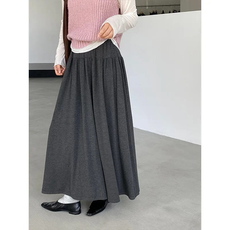 French Design Sense Gray Splicing Half-length Skirt Women's Korean Version High Waist Slimming Big Swing A-line Skirt
French Design Sense Gray Splicing Half-length Skirt Women's Korean Version High Waist Slimming Big Swing A-line Skirt