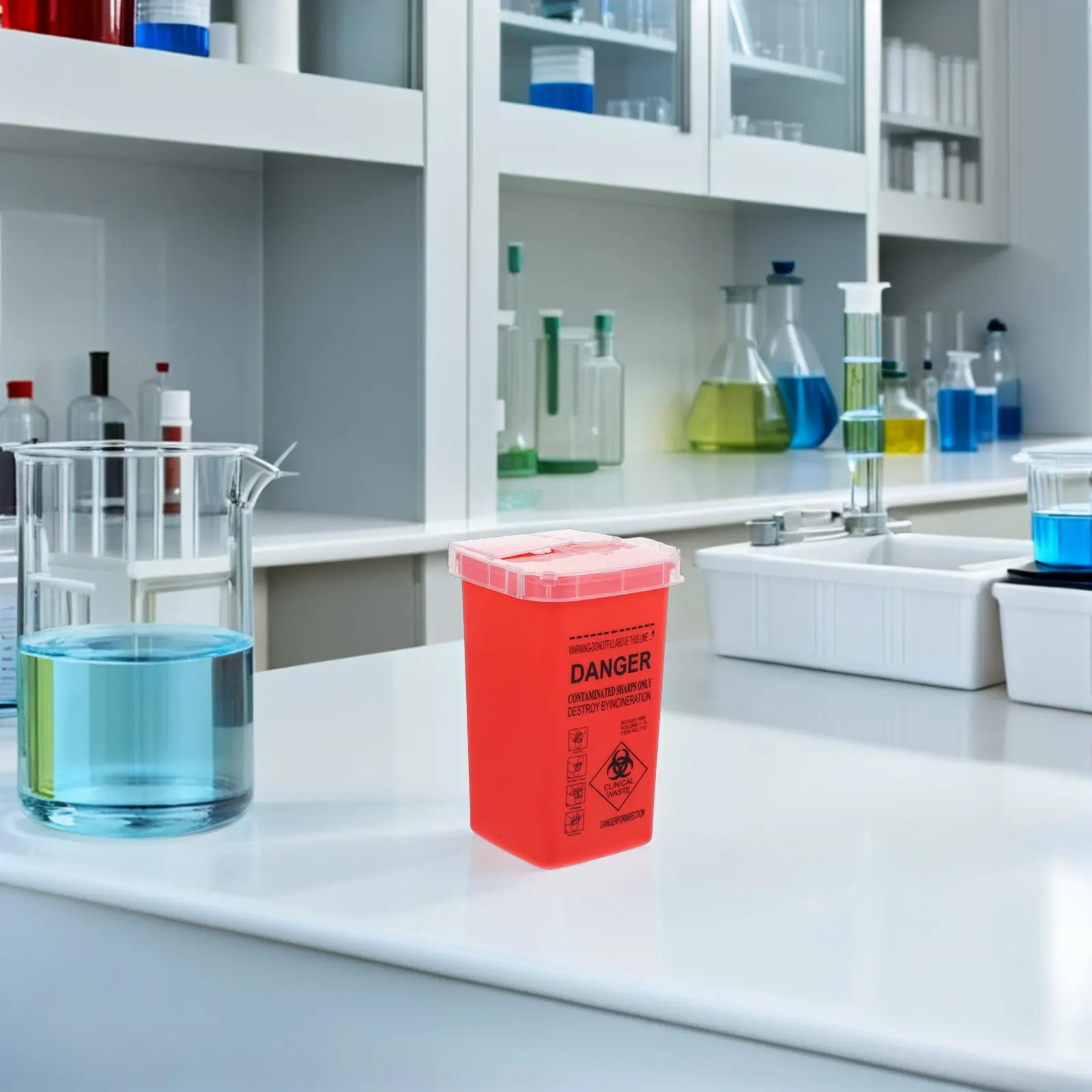 Набор из 5 контейнеров для острых отходов для тату-салонов: надежные красные емкости с раздельной крышкой для клиник и студий, профессиональное хранение игл
Набор из 5 контейнеров для острых отходов для тату-салонов: надежные красные емкости с раздельной крышкой для клиник и студий, профессиональное хранение игл