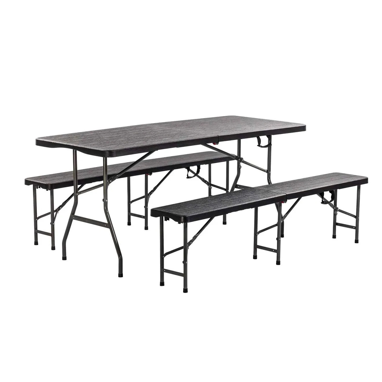 Wholesale Outdoor Garden Dining Room Black Rectangle Portable Folding Plastic Tables for Party Events
Wholesale Outdoor Garden Dining Room Black Rectangle Portable Folding Plastic Tables for Party Events