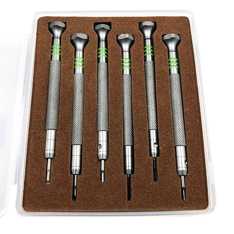 6PCS Watch Movement Repair Screwdriver Tool Set Watch repair screwdrivers For RLX 3135 2135 Watch Movement Repair Steel Tools
6PCS Watch Movement Repair Screwdriver Tool Set Watch repair screwdrivers For RLX 3135 2135 Watch Movement Repair Steel Tools