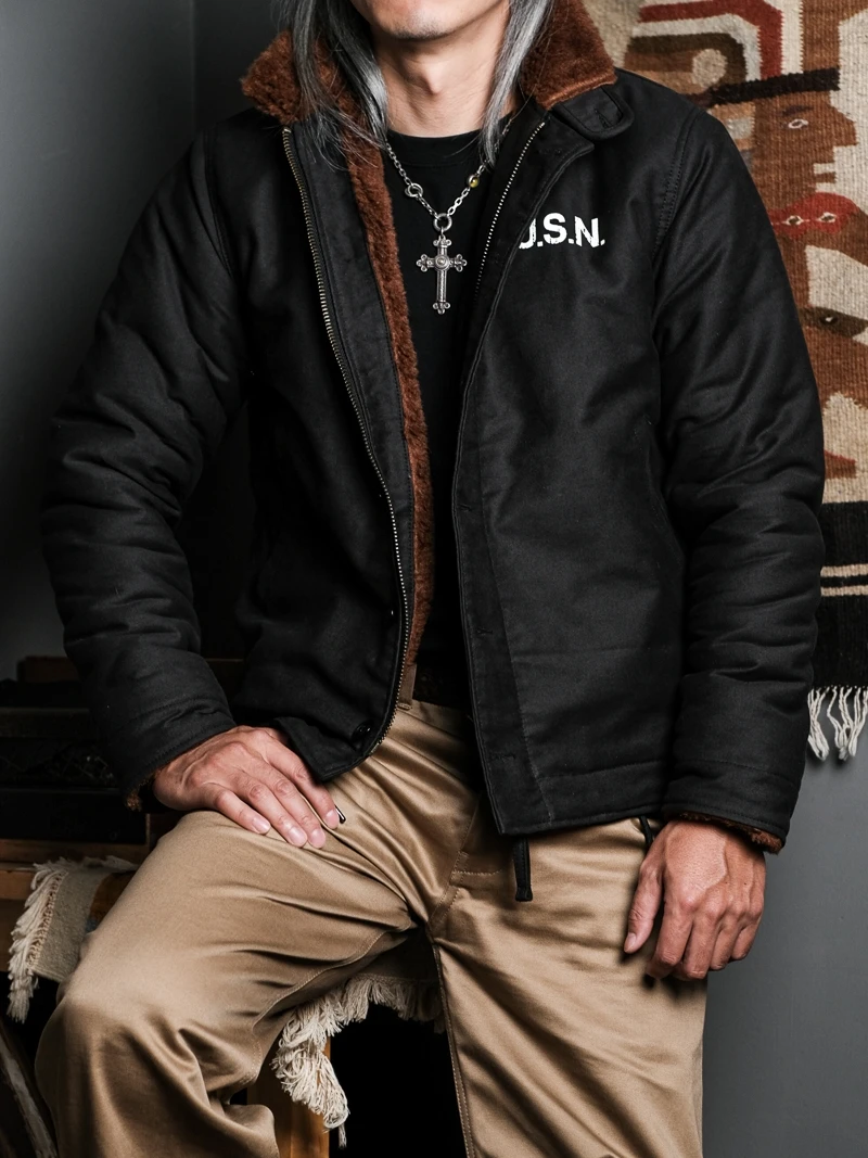 N De Jaet Cotton Wool Alpaca Blend No edding Second Generation Vintage Navy Coat USN Replica Thiened Faion Urban Y...
N De Jaet Cotton Wool Alpaca Blend No edding Second Generation Vintage Navy Coat USN Replica Thiened Faion Urban Y...