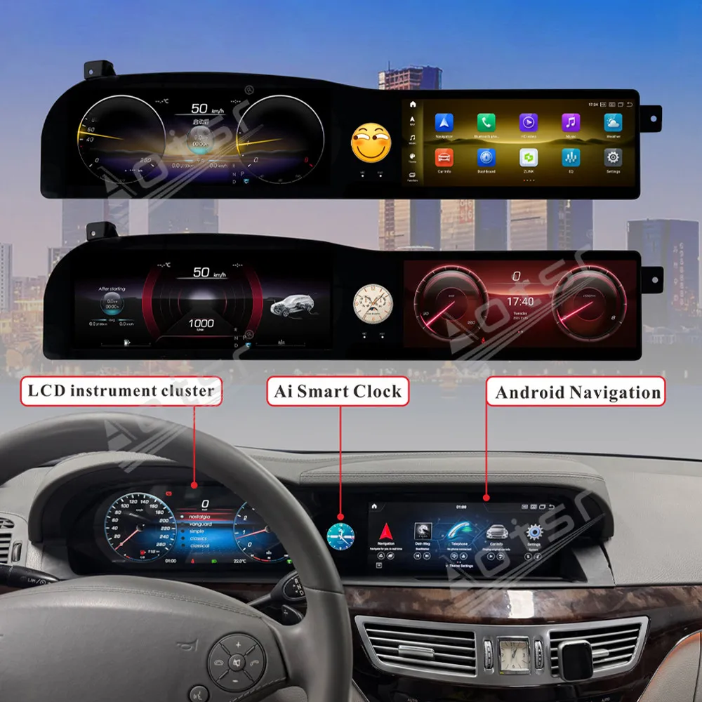 Car Instrument Cluster Android 13 Car Radio Stereo For Mercedes Benz S Class W221 2006~2013 Qualcomm CarPlay GPS Navigation
Car Instrument Cluster Android 13 Car Radio Stereo For Mercedes Benz S Class W221 2006~2013 Qualcomm CarPlay GPS Navigation