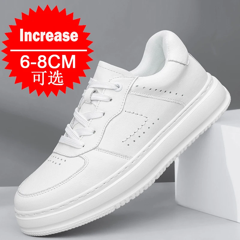 Genuine Leather Men's New Inner Height-enhancing Men's 8CM Sports Shoes Breathable Thick Sole Height-enhancing Men's Casual Shoe
Genuine Leather Men's New Inner Height-enhancing Men's 8CM Sports Shoes Breathable Thick Sole Height-enhancing Men's Casual Shoe