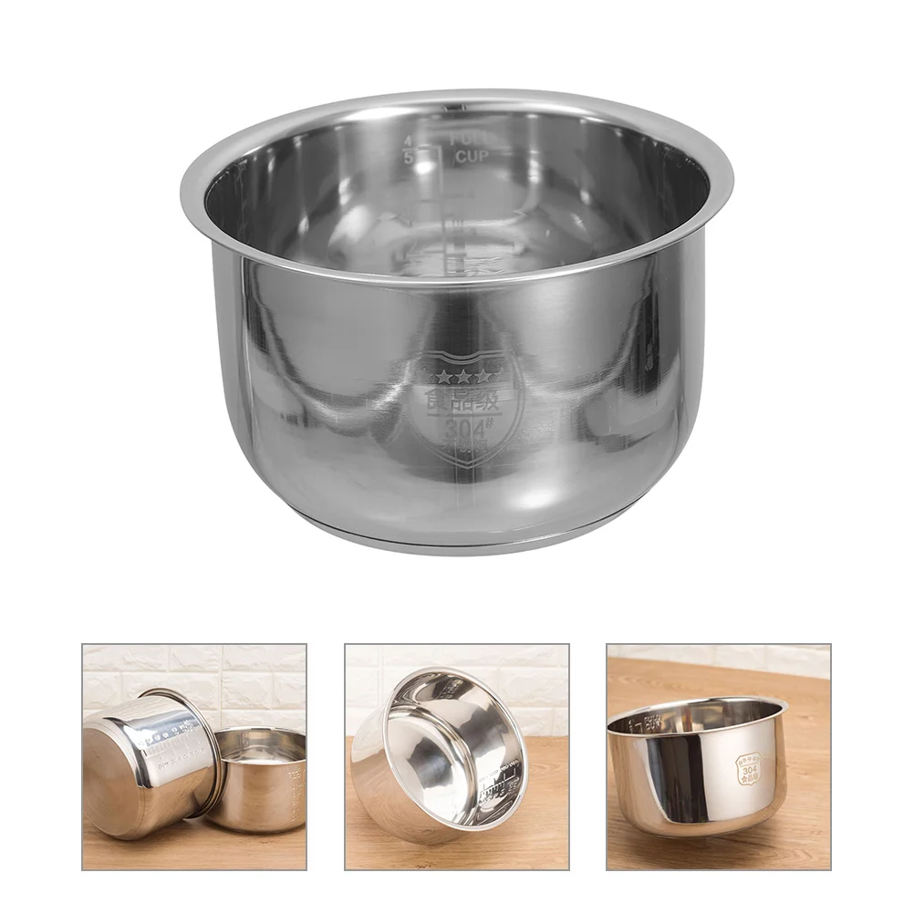 Rice Cooker Liner Kettle Insert Pot to Make Stainless Pressure Inner Cooking Pots Replacement Steel
Rice Cooker Liner Kettle Insert Pot to Make Stainless Pressure Inner Cooking Pots Replacement Steel