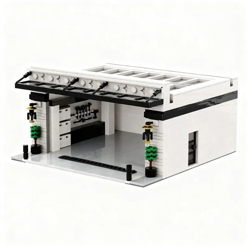 NEW 717PCS City Street View MOC Speed Champing Garage Model DIY Creative Ideas Display Assembly Building Blocks Birthday Gift
NEW 717PCS City Street View MOC Speed Champing Garage Model DIY Creative Ideas Display Assembly Building Blocks Birthday Gift