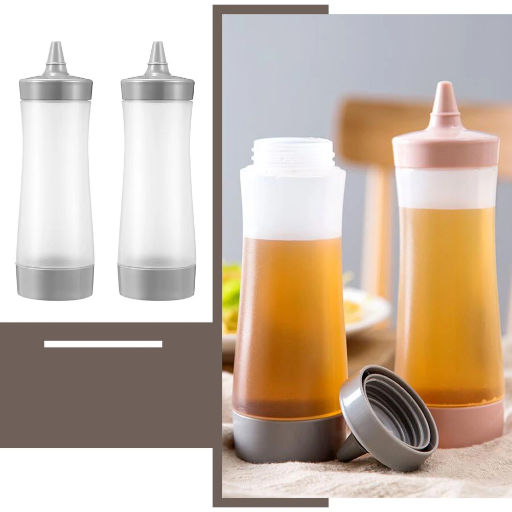 2pcs Squeeze Sauce Bottles Gray Condiment Dispensers PP Material Kitchen Accessories Durable Ketchup Containers Non-leak
2pcs Squeeze Sauce Bottles Gray Condiment Dispensers PP Material Kitchen Accessories Durable Ketchup Containers Non-leak