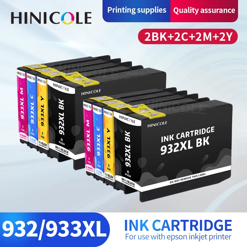 Совместимый картридж HINICOLE 932XL 933XL 932 933 XL для принтеров HP Officejet 6100 6600 6700 7110 7610 7612 7510 7512
Совместимый картридж HINICOLE 932XL 933XL 932 933 XL для принтеров HP Officejet 6100 6600 6700 7110 7610 7612 7510 7512