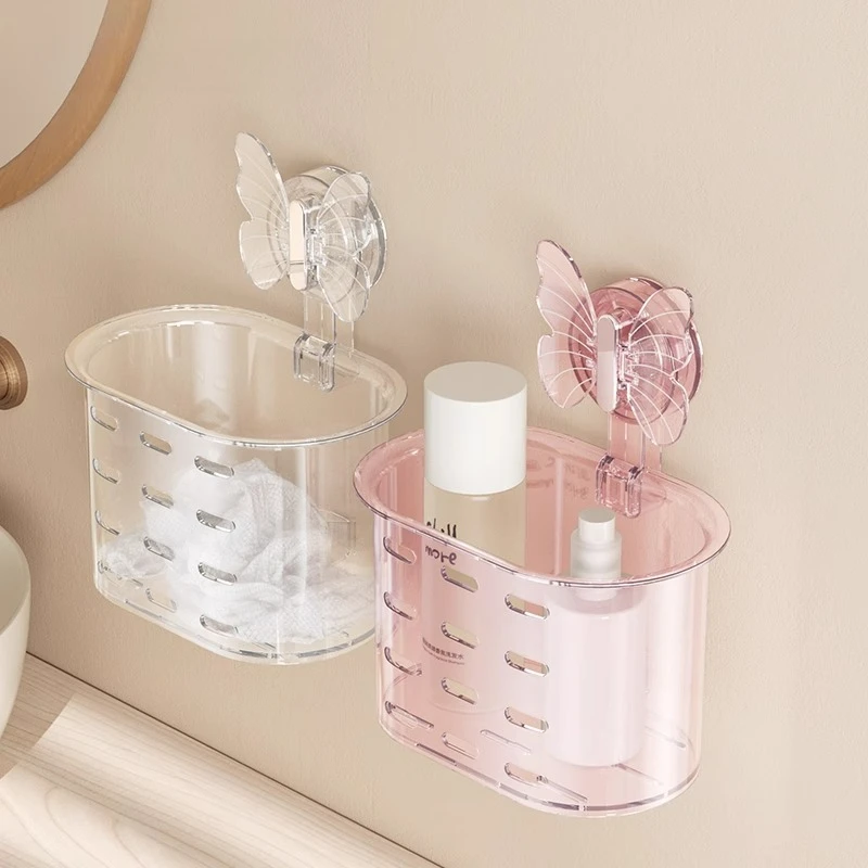 Butterfly suction cup rack, no punching, bathroom, cosmetics storage, face towel, wall-mounted storage box, dresser storage
Butterfly suction cup rack, no punching, bathroom, cosmetics storage, face towel, wall-mounted storage box, dresser storage