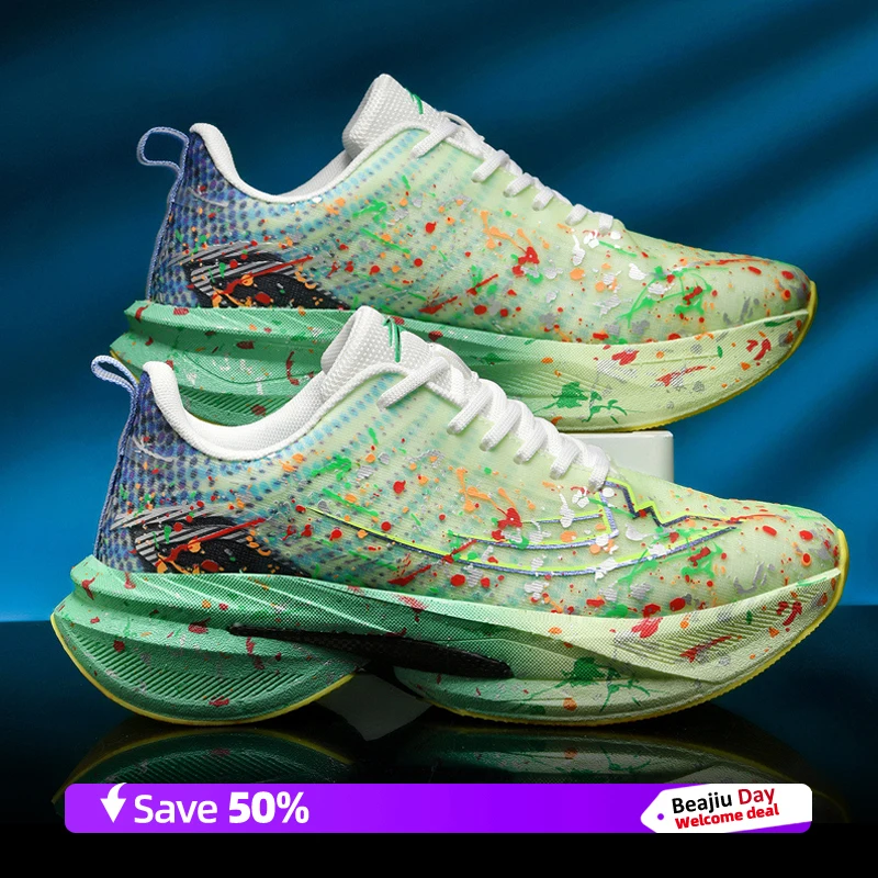 Мужские кроссовки из углеродистой пластины для марафона, специальные спортивные дышащие легкие женские удобные нескользящие кроссовки для отдыха
Мужские кроссовки из углеродистой пластины для марафона, специальные спортивные дышащие легкие женские удобные нескользящие кроссовки для отдыха