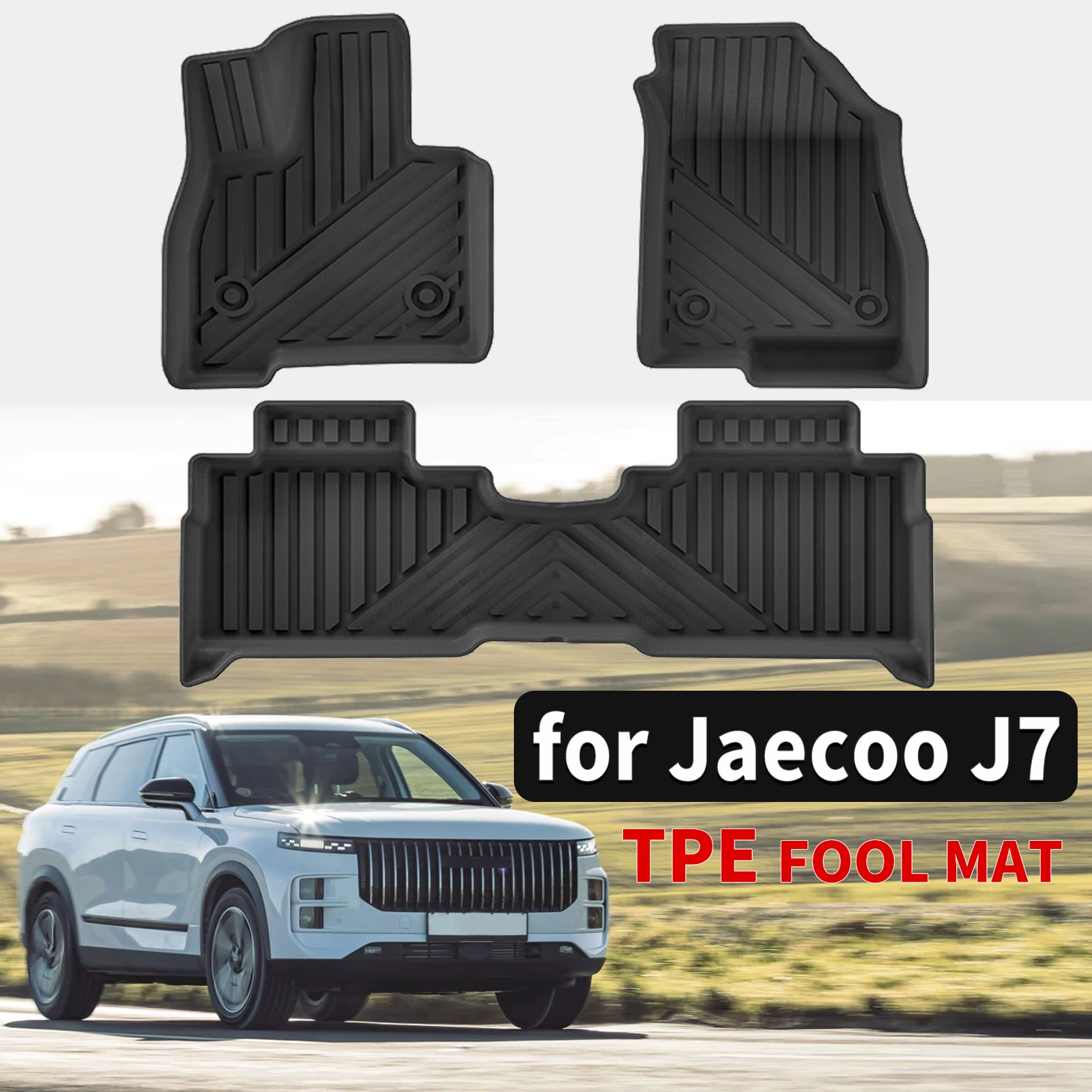 TPE Car Mats Non-Slip Eco-Friendly for Jaecoo J7 2023-2025 Easy To Clean Custom Fit Floor Mats All Weather Accessories
TPE Car Mats Non-Slip Eco-Friendly for Jaecoo J7 2023-2025 Easy To Clean Custom Fit Floor Mats All Weather Accessories