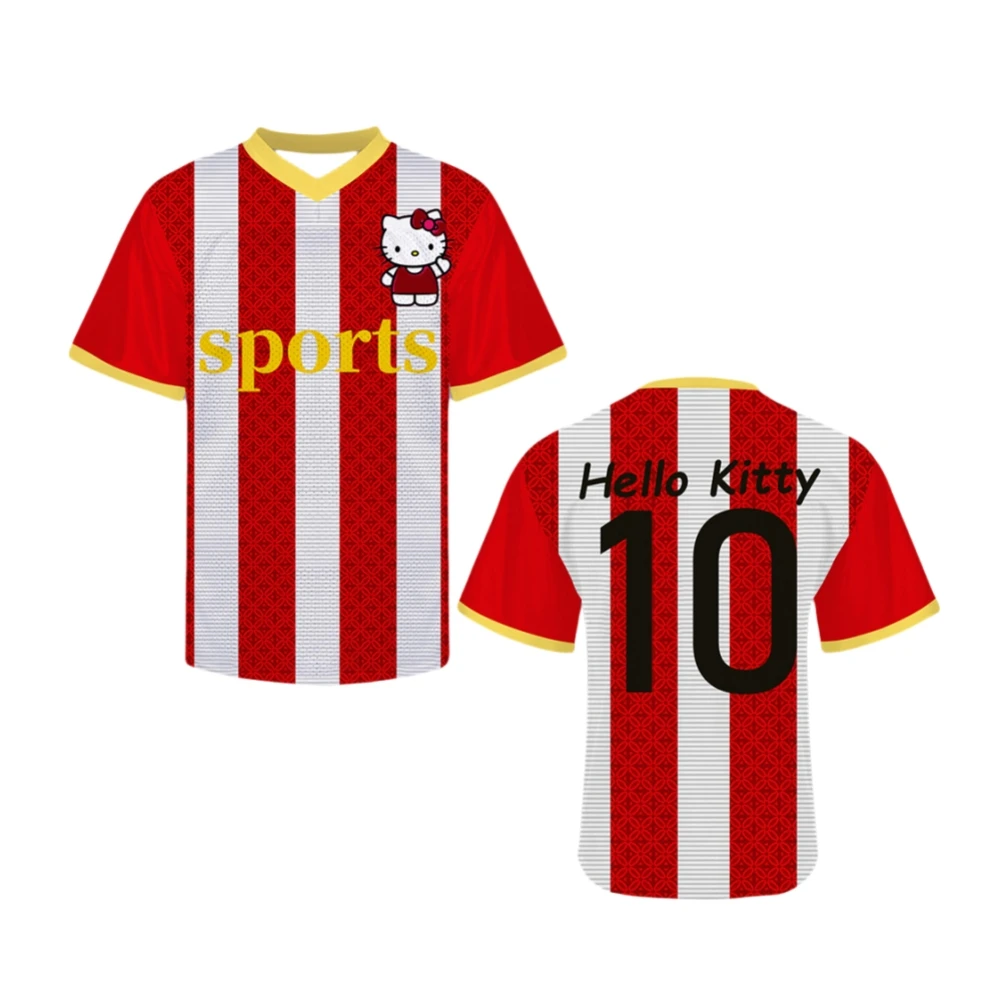 Модный тренд 2024, корейский трикотаж с принтом «Hello Kitty», хип-хоп, панк, уличная спортивная футболка с v-образным вырезом и короткими рукавами, повседневная женская стильная футболка
Модный тренд 2024, корейский трикотаж с принтом «Hello Kitty», хип-хоп, панк, уличная спортивная футболка с v-образным вырезом и короткими рукавами, повседневная женская стильная футболка