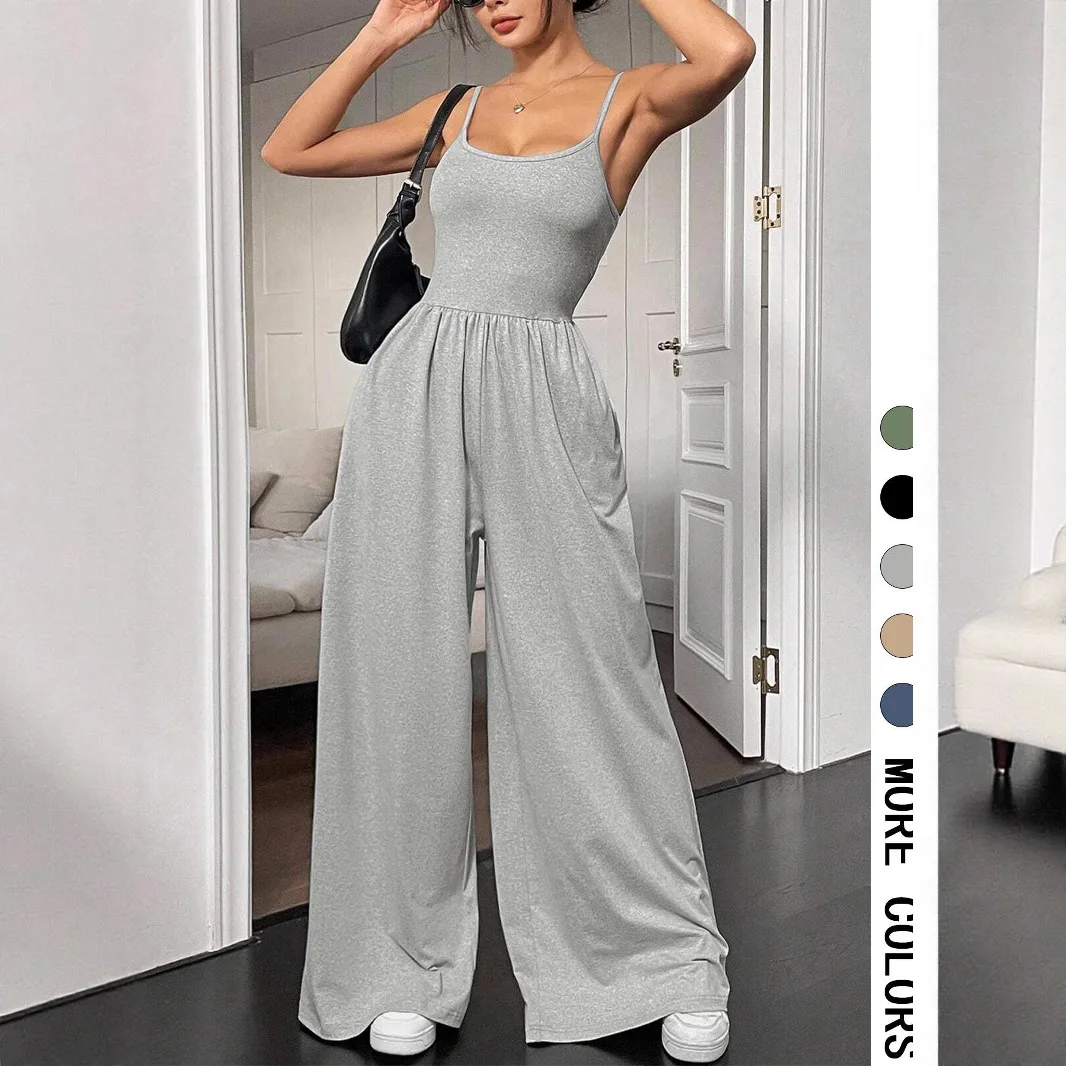 Women Cami Jumpsuits Sleeveless Rompers Skinny Top Full Lenth High Waist Wide Leg Pants Slim Fit Casual Office Lady 2026 Summer
Women Cami Jumpsuits Sleeveless Rompers Skinny Top Full Lenth High Waist Wide Leg Pants Slim Fit Casual Office Lady 2026 Summer