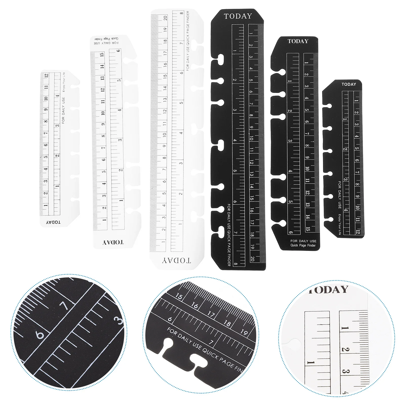 12Pcs Plastic Bookmark Rulers Multi-Function Page Markers Lightweight Household Planner Reading Accessories 
12Pcs Plastic Bookmark Rulers Multi-Function Page Markers Lightweight Household Planner Reading Accessories