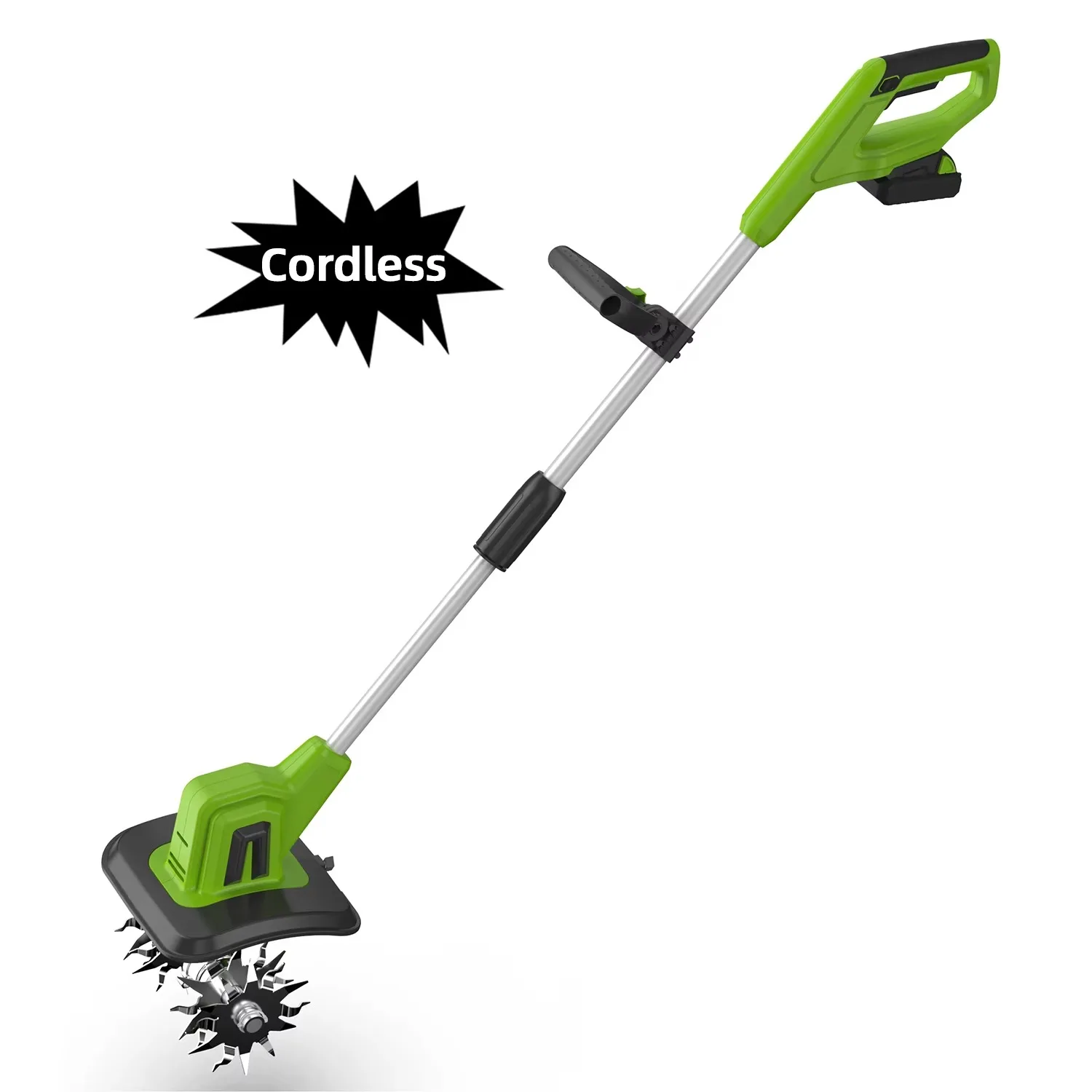 20V Telescopic Cordless Mini Tiller Lithium Battery Electric Weeder Soil Loosening Machine for Garden
20V Telescopic Cordless Mini Tiller Lithium Battery Electric Weeder Soil Loosening Machine for Garden