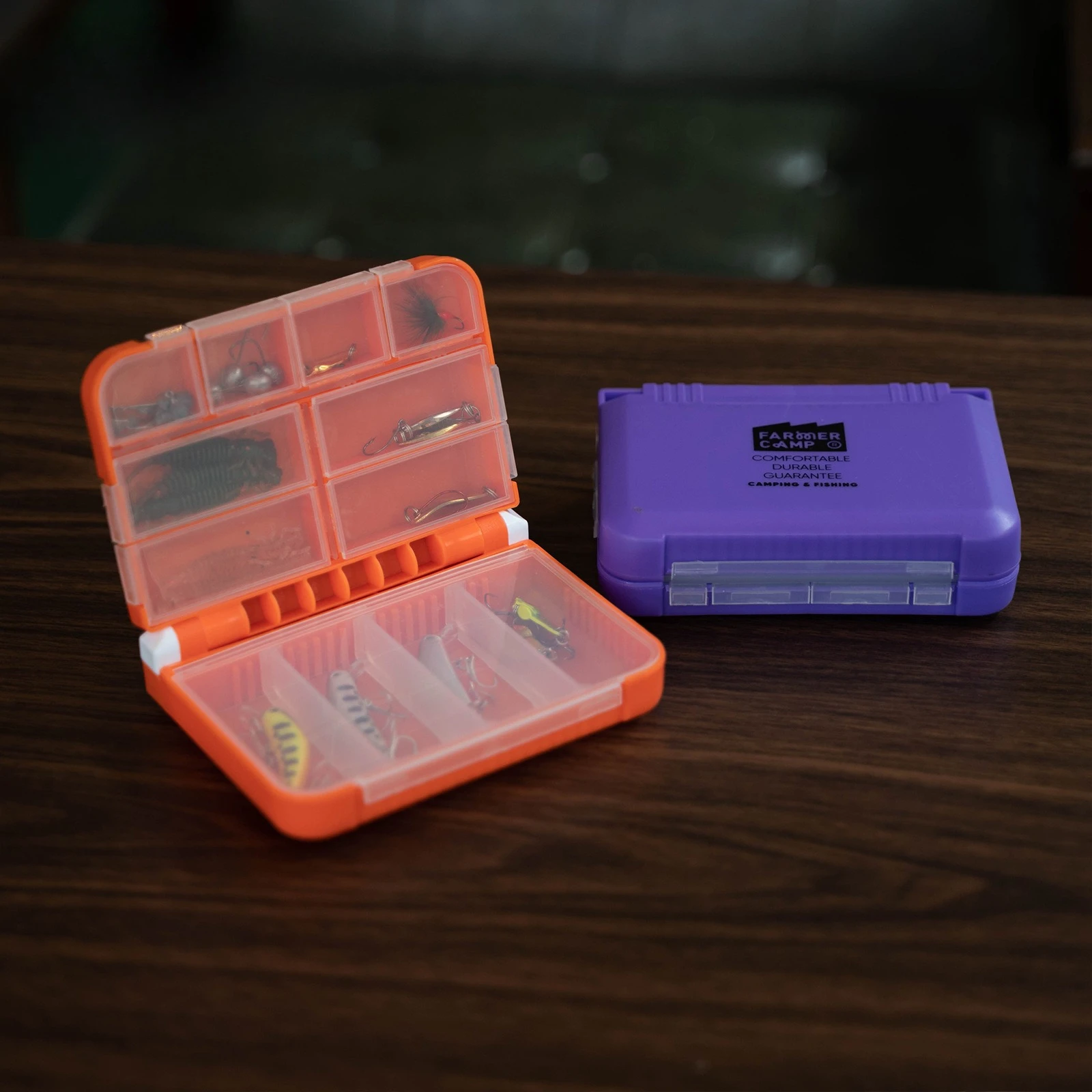 Portable Double Layer Fishing Lure Tackle Box Divided Compartments Waterproof Tackle Organizer for Hooks Spoons Accessories
Portable Double Layer Fishing Lure Tackle Box Divided Compartments Waterproof Tackle Organizer for Hooks Spoons Accessories