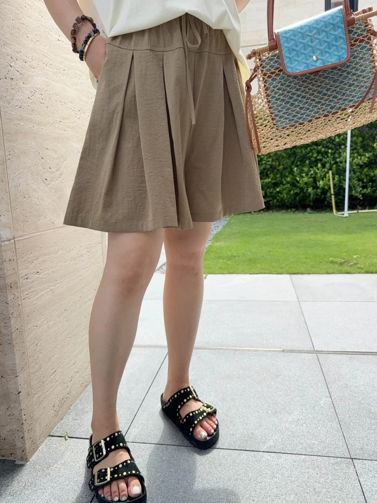 VOGANA High Waist A-Line orts for plus Size Women Summer Loose Fit Anti-Light Walking Pants Korean Sle Commute Faion
VOGANA High Waist A-Line orts for plus Size Women Summer Loose Fit Anti-Light Walking Pants Korean Sle Commute Faion