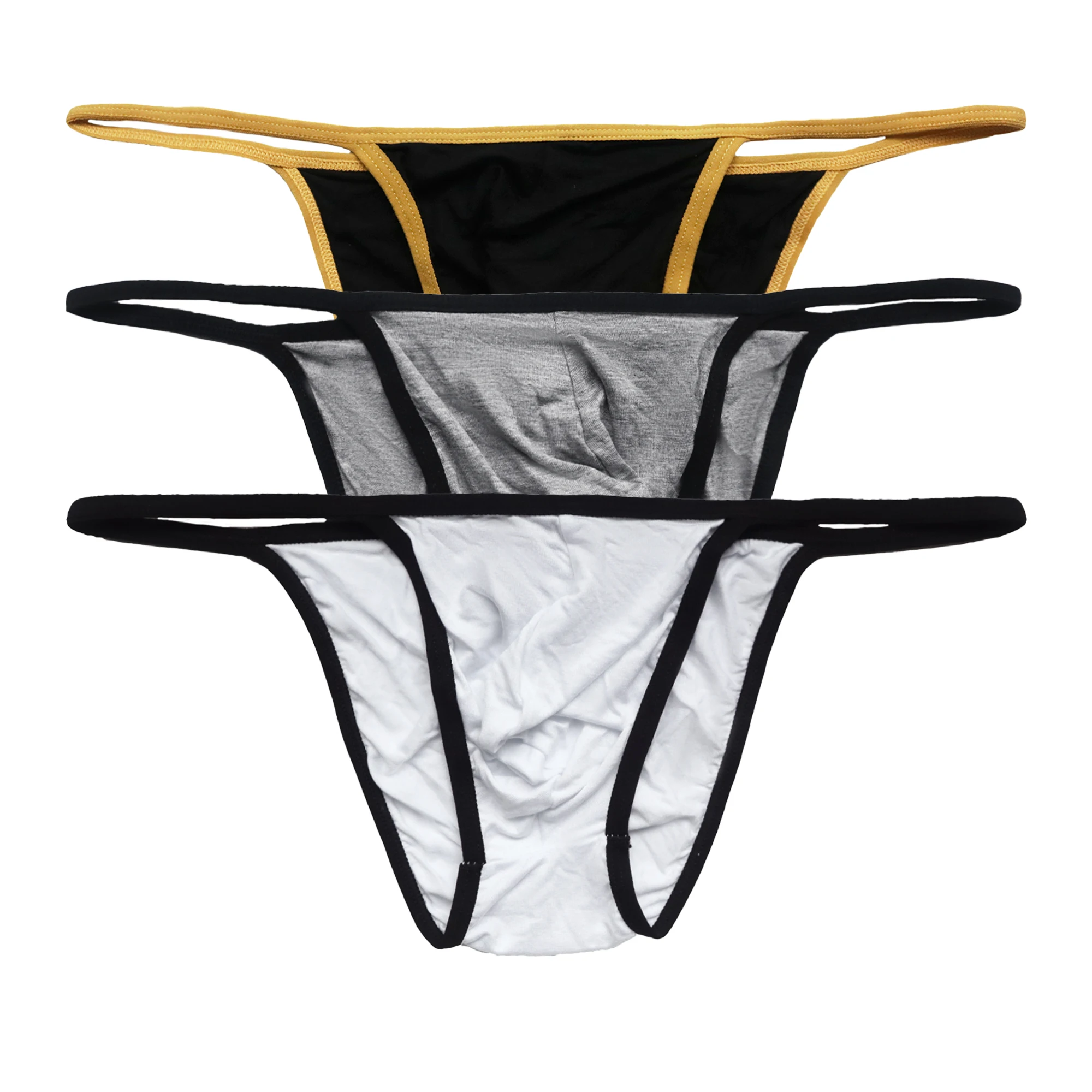 3 PCS/Set Men's Low Rise Thongs Briefs Sexy Bikini Underpants Soft Comfortable Panties Breathable Bulge Pouch Underwear T-back 
3 PCS/Set Men's Low Rise Thongs Briefs Sexy Bikini Underpants Soft Comfortable Panties Breathable Bulge Pouch Underwear T-back