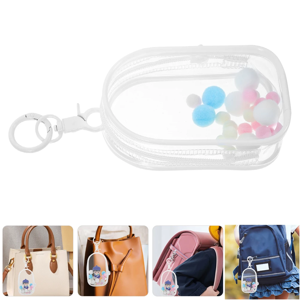 2pcs Clear PVC Display Storage Case for Keychain Hanging Small Coin Purse Dust Resistant Protective Bag
2pcs Clear PVC Display Storage Case for Keychain Hanging Small Coin Purse Dust Resistant Protective Bag