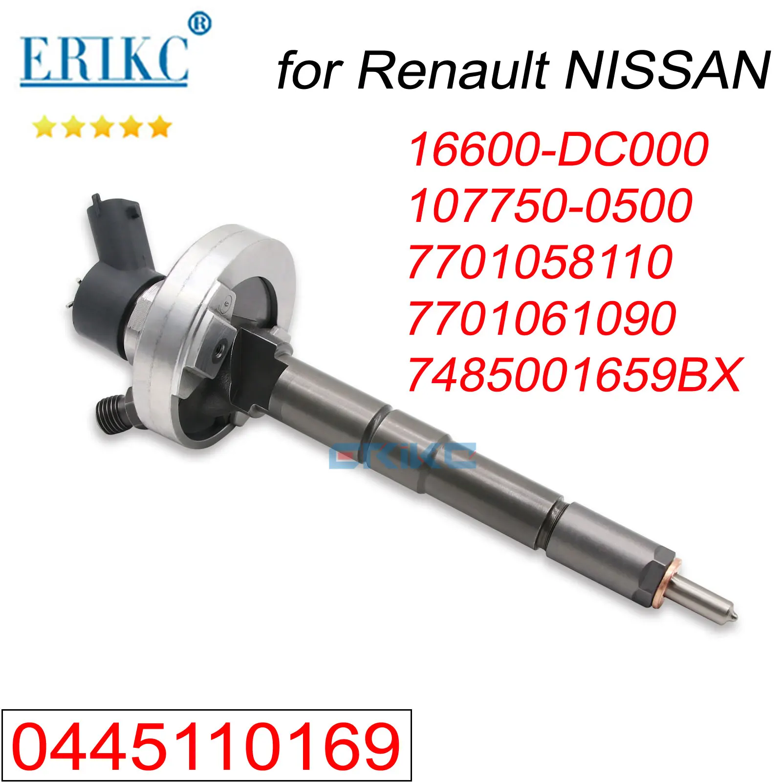 0445110169 0 445 110 169 Diesel Engine Nozzle 16600-DC000 107750-0500 Common Rail Fuel Injector for Renault NISSAN 7701061090
0445110169 0 445 110 169 Diesel Engine Nozzle 16600-DC000 107750-0500 Common Rail Fuel Injector for Renault NISSAN 7701061090