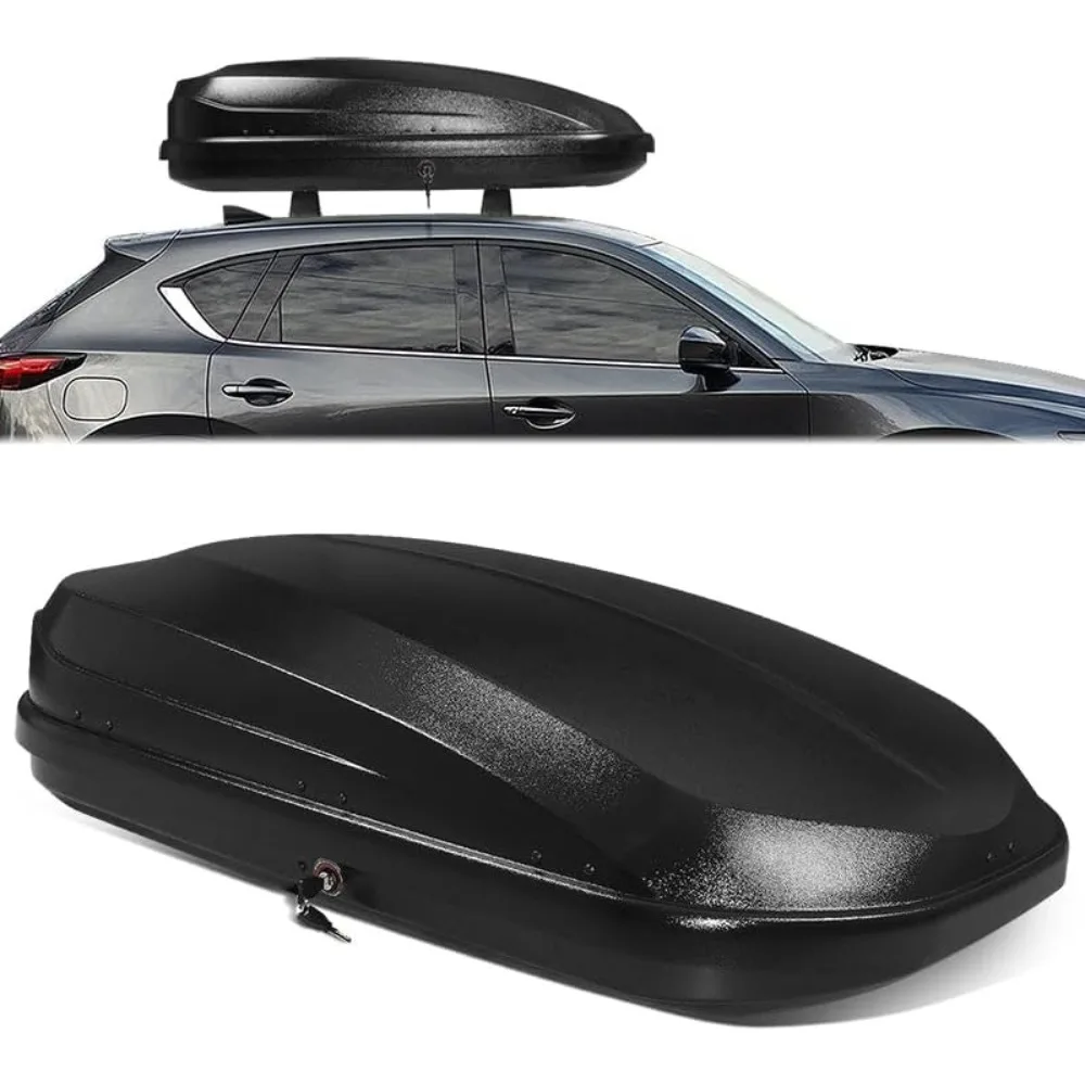 12.7 cu. ft. Rooftop Cargo Carrier ABS Lockable Heavy Duty Hard Shell Waterproof Car Roof Rack Luggage Carrier 55 x 34.5 x 14 In
12.7 cu. ft. Rooftop Cargo Carrier ABS Lockable Heavy Duty Hard Shell Waterproof Car Roof Rack Luggage Carrier 55 x 34.5 x 14 In