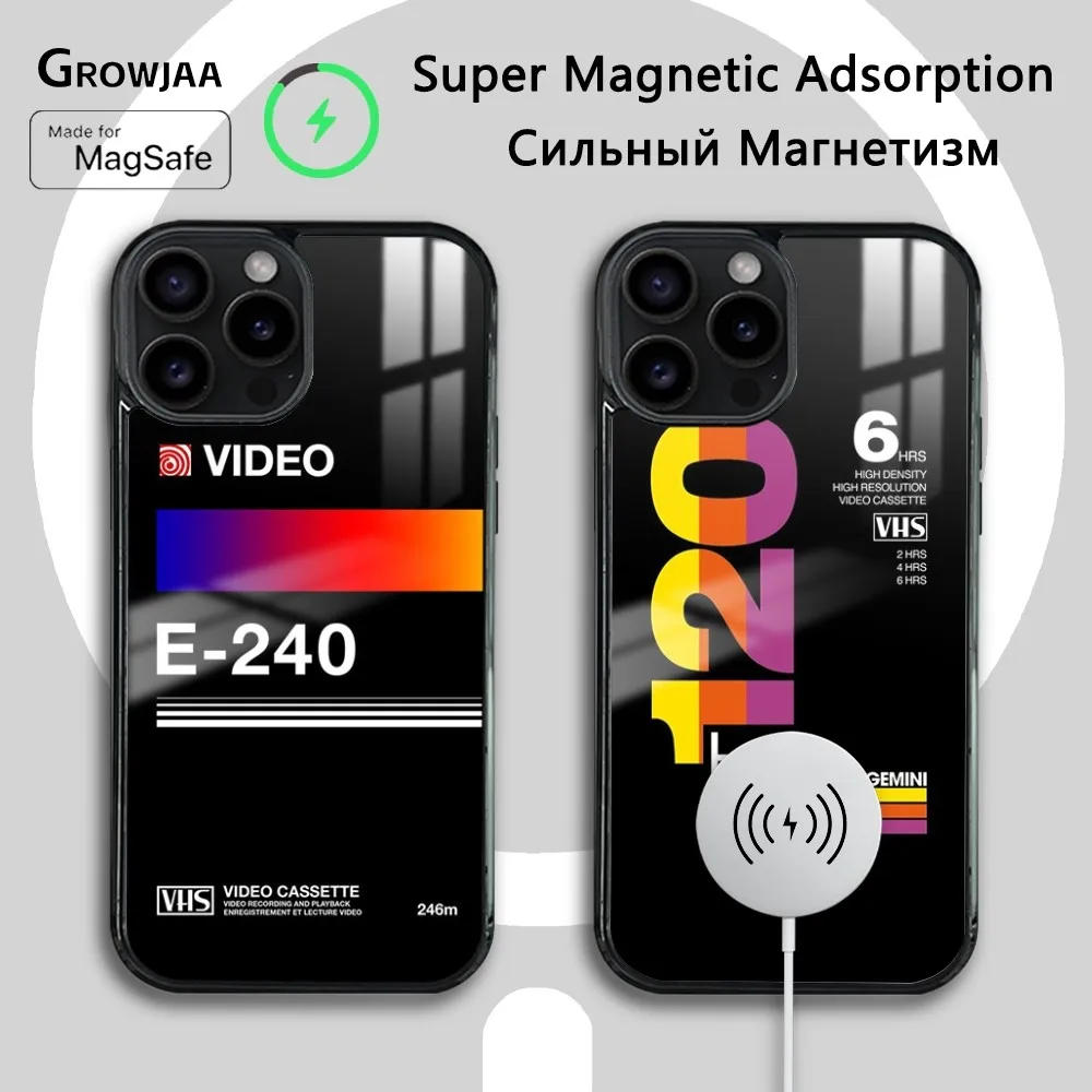 Retro VHS Video Tape Label Phone Case For iPhone 16 15 14 13 12 11 Pro Max Plus Mini New Magsafe Mirror Wireless Magnetic Cover
Retro VHS Video Tape Label Phone Case For iPhone 16 15 14 13 12 11 Pro Max Plus Mini New Magsafe Mirror Wireless Magnetic Cover