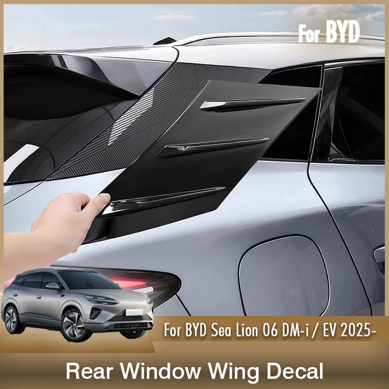 For BYD Sealion Sea Lion 06 DM-i dmi EV 2025 Car Rear Window Air Deflector Decorative Stickers Spoiler Louvers Chrome Trim Kit
For BYD Sealion Sea Lion 06 DM-i dmi EV 2025 Car Rear Window Air Deflector Decorative Stickers Spoiler Louvers Chrome Trim Kit