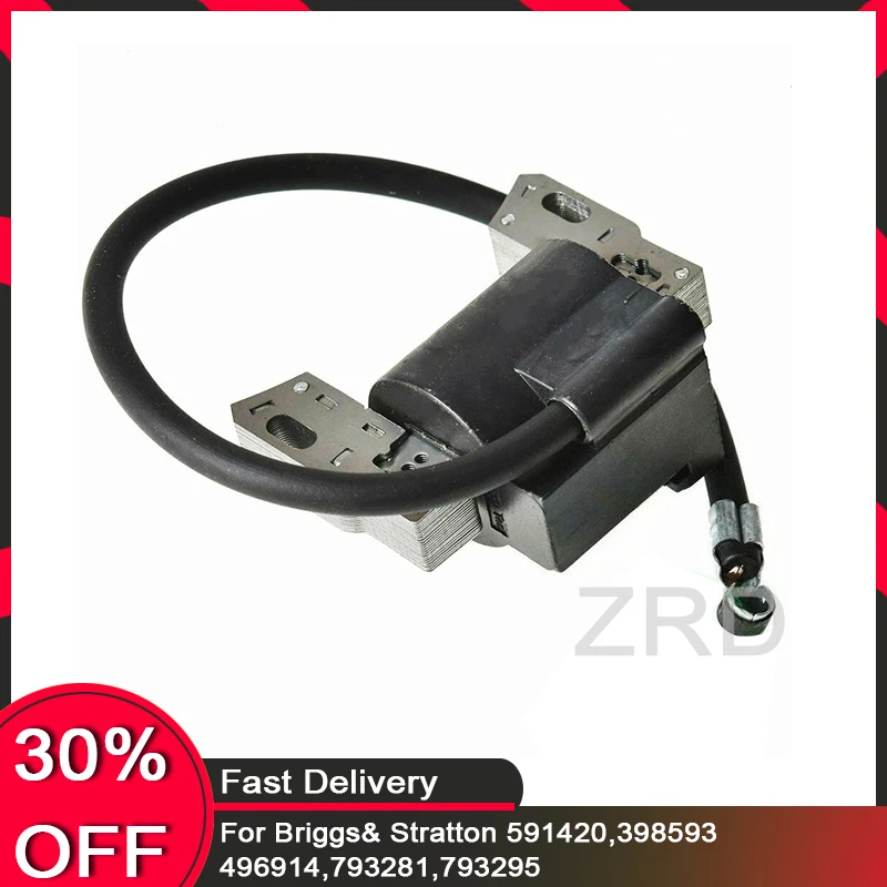 Ignition coil for Briggs& Stratton 591420,398593,496914,793281,793295
Ignition coil for Briggs& Stratton 591420,398593,496914,793281,793295