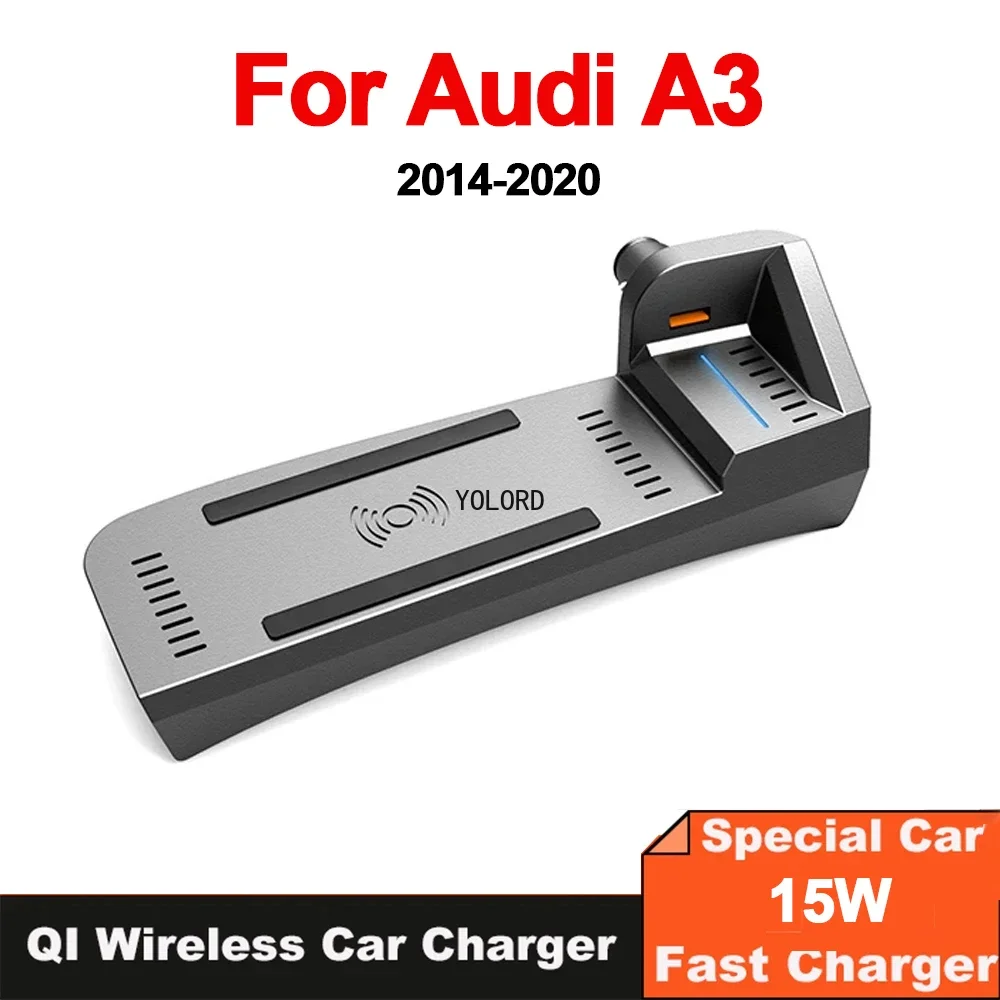 Автомобильная беспроводная зарядка 15 Вт, аксессуары для основания телефона, накладка для Audi A3 S3 2014 2015 2016 2017 2018 2019 2020
Автомобильная беспроводная зарядка 15 Вт, аксессуары для основания телефона, накладка для Audi A3 S3 2014 2015 2016 2017 2018 2019 2020