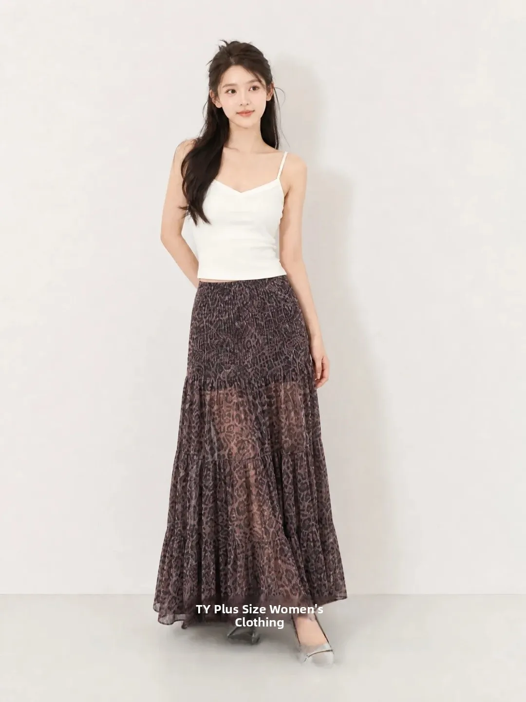 Unique Large Size Commuter Friendly Retro Leopard Print A-Line Skirt Women's Slimming Pleated Long Skirt Korean Style
Unique Large Size Commuter Friendly Retro Leopard Print A-Line Skirt Women's Slimming Pleated Long Skirt Korean Style