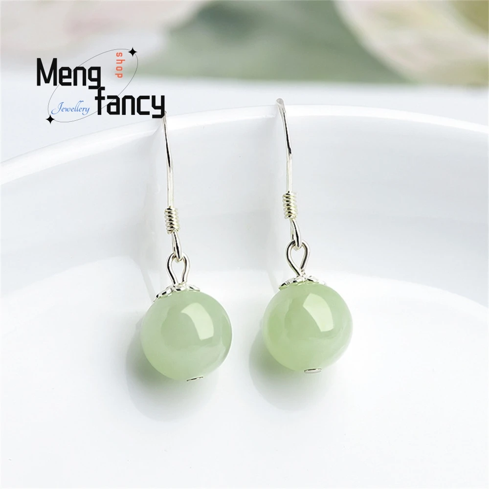 High - Grade S925 Silver Inlaid Natural A Goods Jade Light Green Earrings Ice Jade Fashion Women's Earrings Fashion Jewelry
High - Grade S925 Silver Inlaid Natural A Goods Jade Light Green Earrings Ice Jade Fashion Women's Earrings Fashion Jewelry