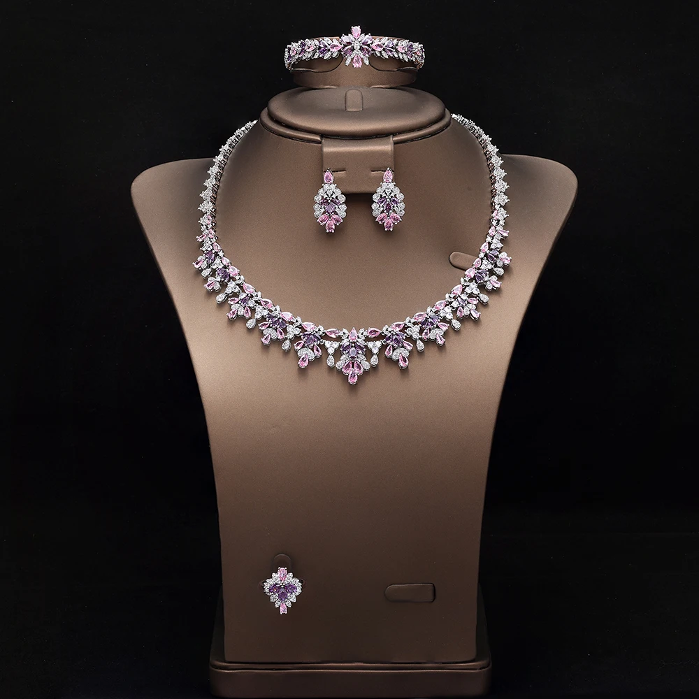 HIBRIDE High Quality Glamour Jewelry Necklace Earrings Bracelet Women's Dress Decoration Suitable for Wedding Ball Gift S-1015 
HIBRIDE High Quality Glamour Jewelry Necklace Earrings Bracelet Women's Dress Decoration Suitable for Wedding Ball Gift S-1015