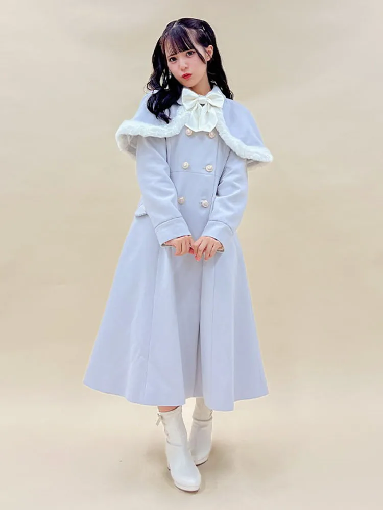 Милое зимнее длинное пальто с бантом и меховой отделкой, женское шерстяное пальто в японском сладком стиле
Милое зимнее длинное пальто с бантом и меховой отделкой, женское шерстяное пальто в японском сладком стиле