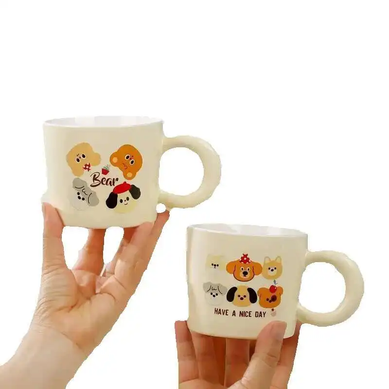 Cartoon Puppy Breakfast Cup High Appearance Ceramic Cream Color Female Coffee Birthday Companion Gift
Cartoon Puppy Breakfast Cup High Appearance Ceramic Cream Color Female Coffee Birthday Companion Gift