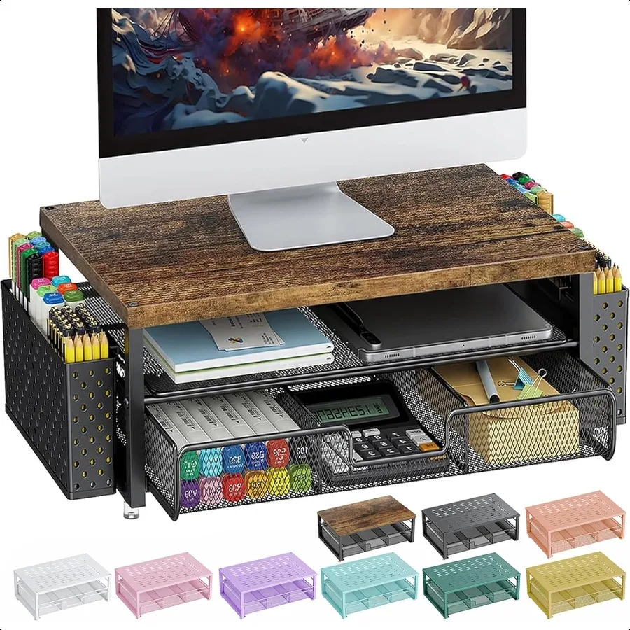 gian Wood Monitor Stand Riser Office Desk Shelf Organizer Desk Organizer with Drawer and Pen Holder 2Tier Computer Stand Office
gian Wood Monitor Stand Riser Office Desk Shelf Organizer Desk Organizer with Drawer and Pen Holder 2Tier Computer Stand Office