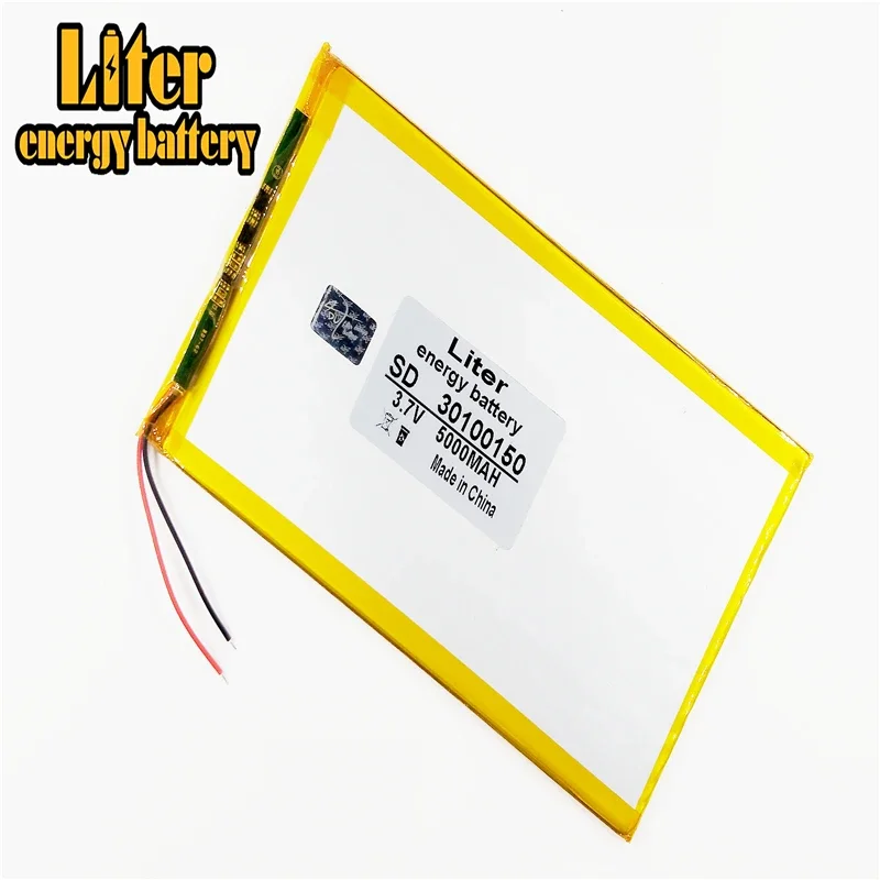 30100150 Tablet capacity 3.7V 5000mAh Universal Li-ion for tablet pc 8 inch 9inch
30100150 Tablet capacity 3.7V 5000mAh Universal Li-ion for tablet pc 8 inch 9inch