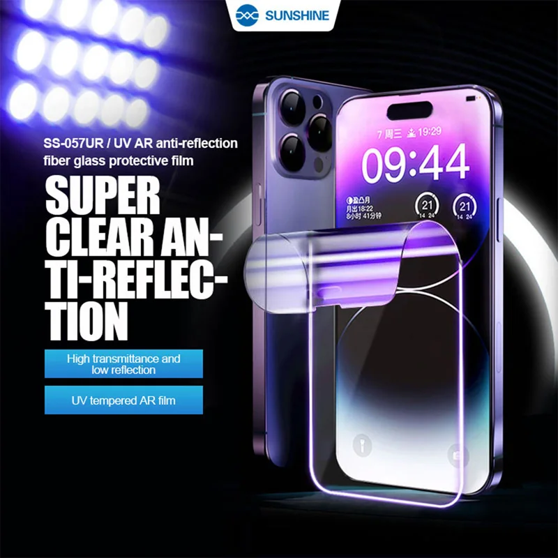 SUNSHINE SS-057UR UV AR Anti-reflection Fiber Glass Protective Film 25PCS Explosion-proof Super Clear for Front Back Phone Film
SUNSHINE SS-057UR UV AR Anti-reflection Fiber Glass Protective Film 25PCS Explosion-proof Super Clear for Front Back Phone Film