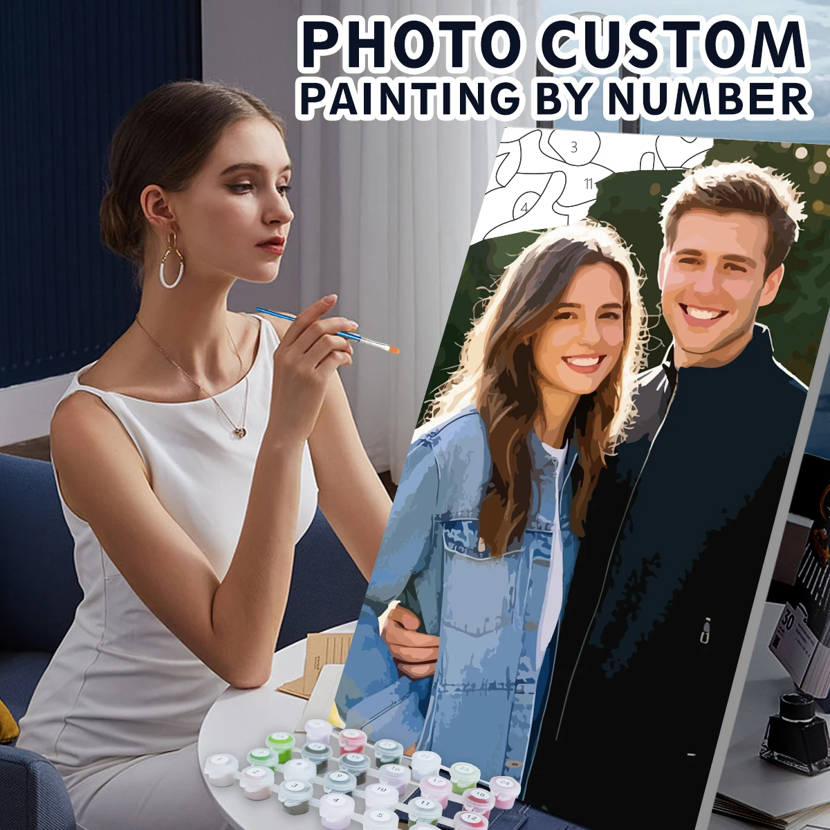 RUOPOTY Photo Custom Painting By Number Adults Crafts Diy Couple photo customization wedding gift Acrylic Paints home decoration
RUOPOTY Photo Custom Painting By Number Adults Crafts Diy Couple photo customization wedding gift Acrylic Paints home decoration