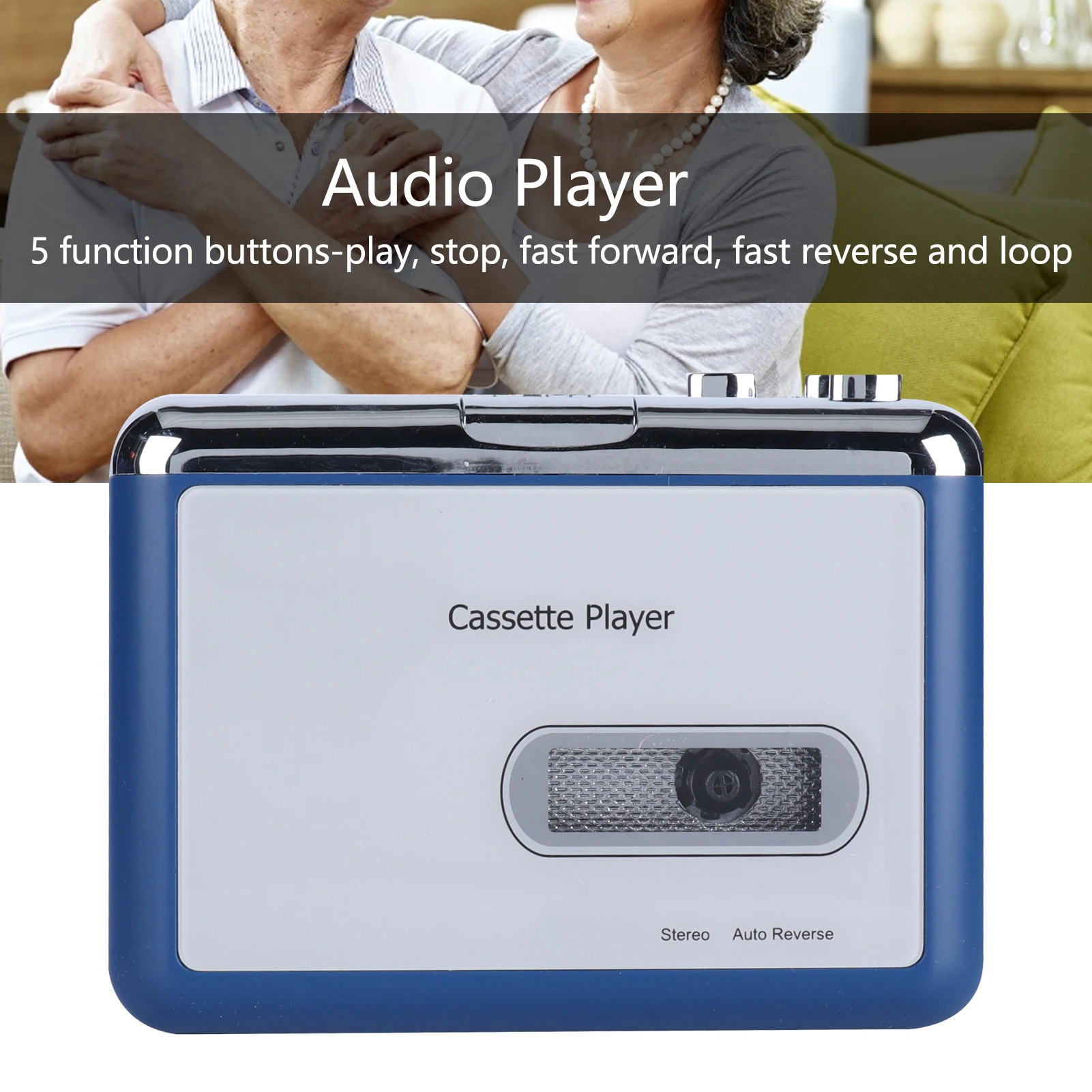 Bluetooth Cassette Player Auto Reverse Tape Player Bluetooth Output to Headphone Speaker Audio Player Bluetooth Cassette Player
Bluetooth Cassette Player Auto Reverse Tape Player Bluetooth Output to Headphone Speaker Audio Player Bluetooth Cassette Player