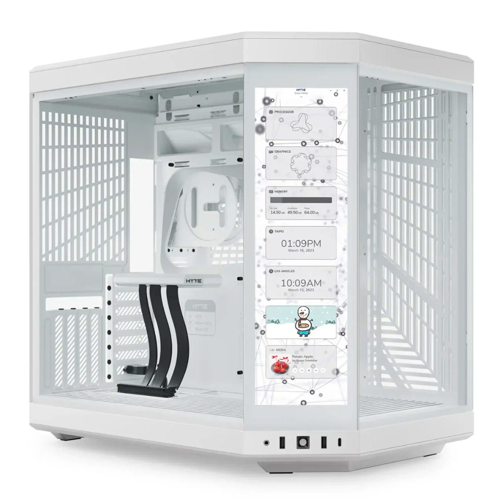 for Y70 Touch Dual Chamber ATX Mid Tower Modern Aesthetic Case with Integrated 4K LCD Touchscreen
for Y70 Touch Dual Chamber ATX Mid Tower Modern Aesthetic Case with Integrated 4K LCD Touchscreen