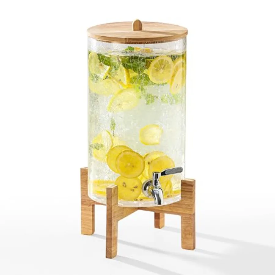 2 Gallon Glass Drink Dispenser with Stand Beverage Dispenser with Wood Lid and Stainless Steel Spigot Glass Water Dispenser for
2 Gallon Glass Drink Dispenser with Stand Beverage Dispenser with Wood Lid and Stainless Steel Spigot Glass Water Dispenser for