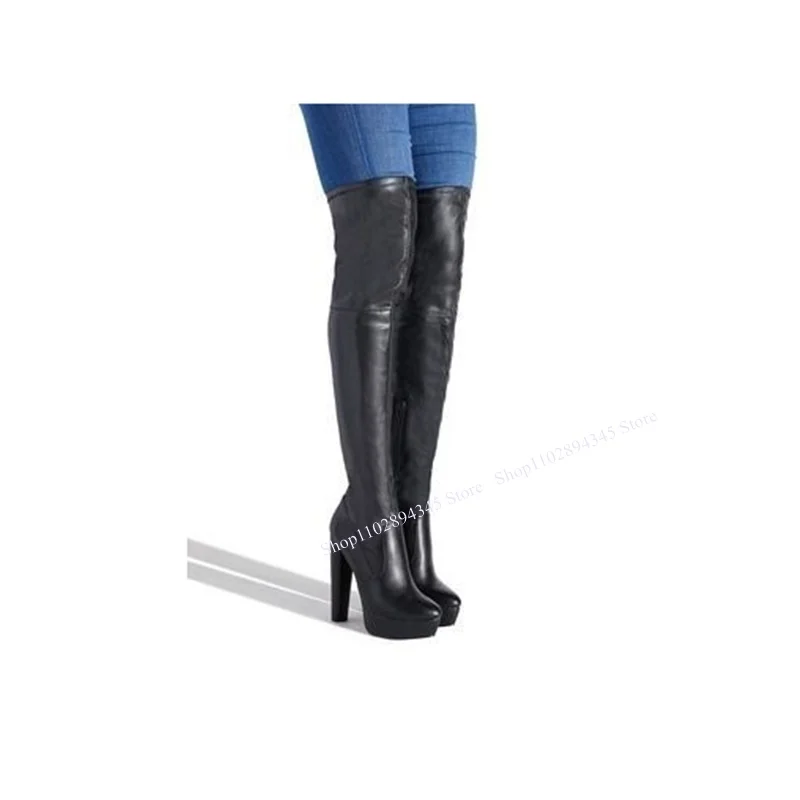 Black Over Knee High Zipper Boots Chunky Heel Platform Cool Fashionable Sexy Winter Big Size Woman Shoes Zapatillas Mujer
Black Over Knee High Zipper Boots Chunky Heel Platform Cool Fashionable Sexy Winter Big Size Woman Shoes Zapatillas Mujer
