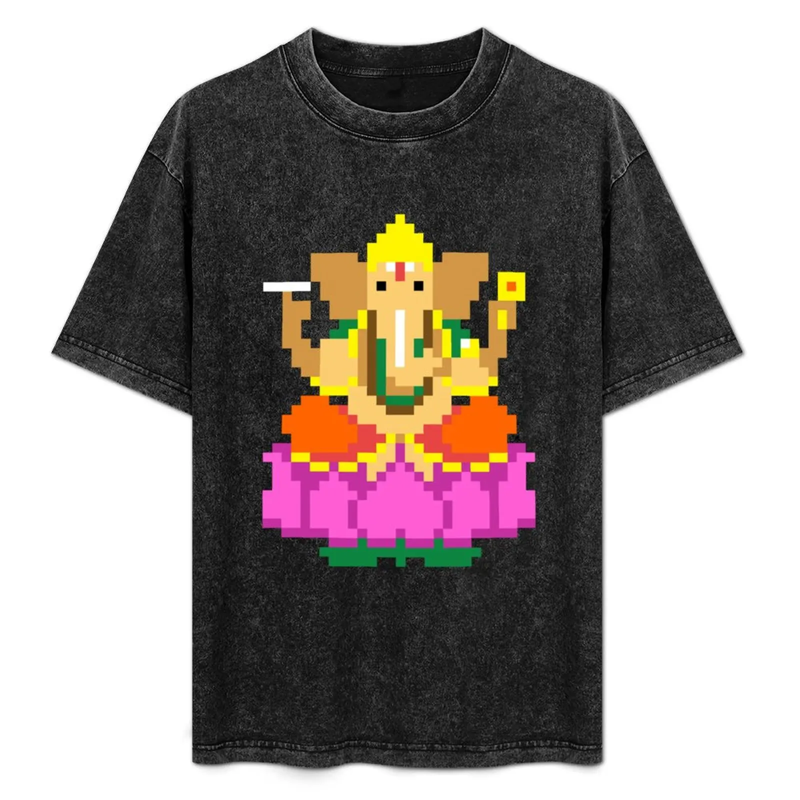 Ganesha Pixel Art T-Shirt Retro Graphic Print T-Shirt
Ganesha Pixel Art T-Shirt Retro Graphic Print T-Shirt