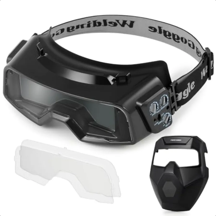 CREWORKS Auto Darkening Welding Goggles Safety Glasses for Men With Wide Shade 4 59 913 Eye Protection Mask Helmet for Grinding
CREWORKS Auto Darkening Welding Goggles Safety Glasses for Men With Wide Shade 4 59 913 Eye Protection Mask Helmet for Grinding