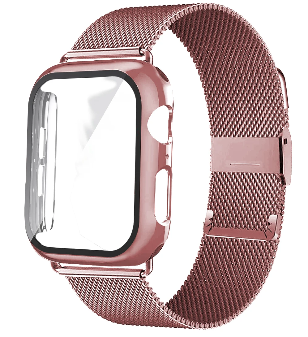 Case+strap For Apple Watch band 40mm 44mm 38mm 42mm Plated case+Metal belt stainless steel bracelet iWatch series 5 4 3 se 6 7
Case+strap For Apple Watch band 40mm 44mm 38mm 42mm Plated case+Metal belt stainless steel bracelet iWatch series 5 4 3 se 6 7