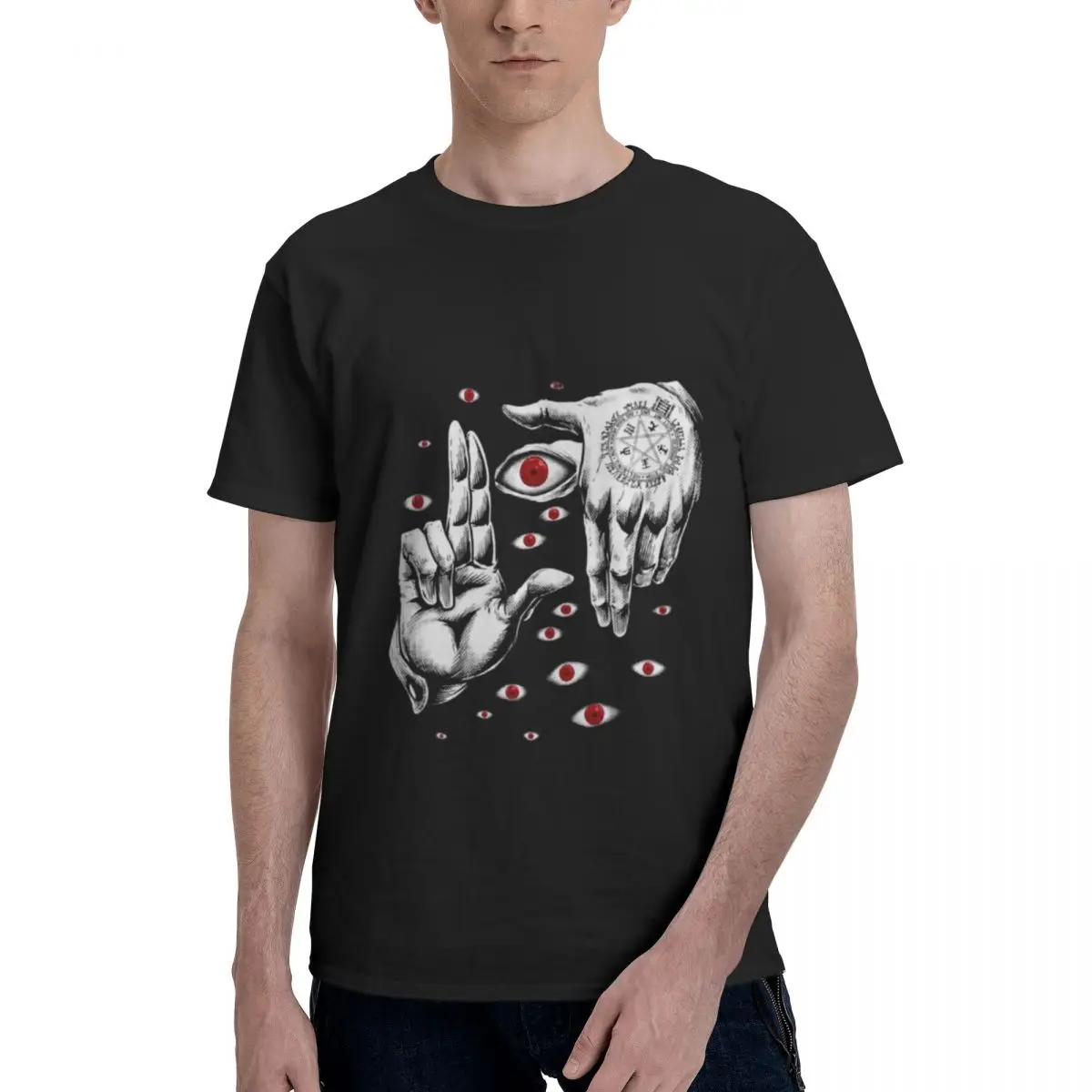 Hellsin Men's Cotton Crew Neck T-Shirt - Soft and Comfortable Short Sleeve Tee for Casual Everyday Wear
Hellsin Men's Cotton Crew Neck T-Shirt - Soft and Comfortable Short Sleeve Tee for Casual Everyday Wear