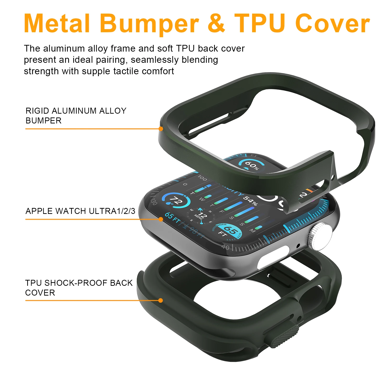 Tpu 2 In 1 Shockproof Anti Scratch Drop Resistant For S11,Case for Apple Watch, Full Coverage Watch Accessories Compatible
Tpu 2 In 1 Shockproof Anti Scratch Drop Resistant For S11,Case for Apple Watch, Full Coverage Watch Accessories Compatible