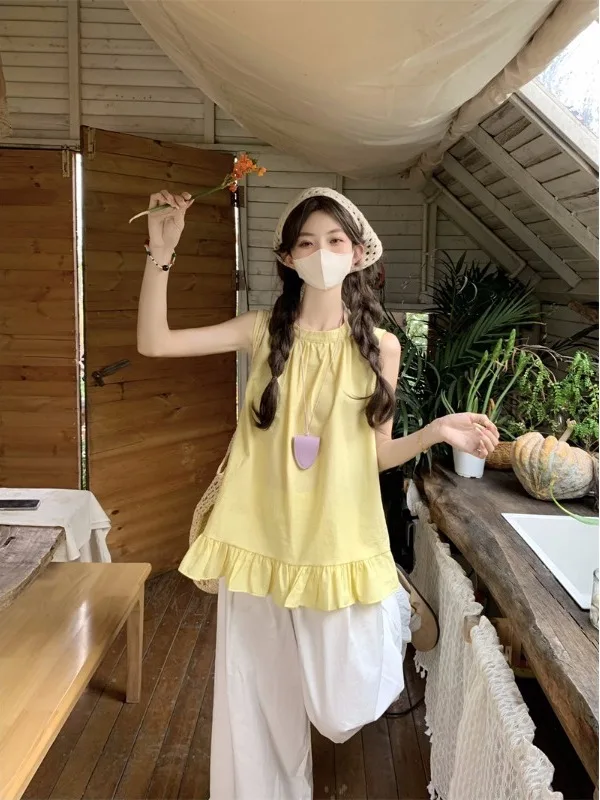 Summer 2026 plus Size Women's Fashion Set Loose Style Princess Sleeve Vest Shirt with Lace Hem Middle-aged Rejuvenation Top
Summer 2026 plus Size Women's Fashion Set Loose Style Princess Sleeve Vest Shirt with Lace Hem Middle-aged Rejuvenation Top