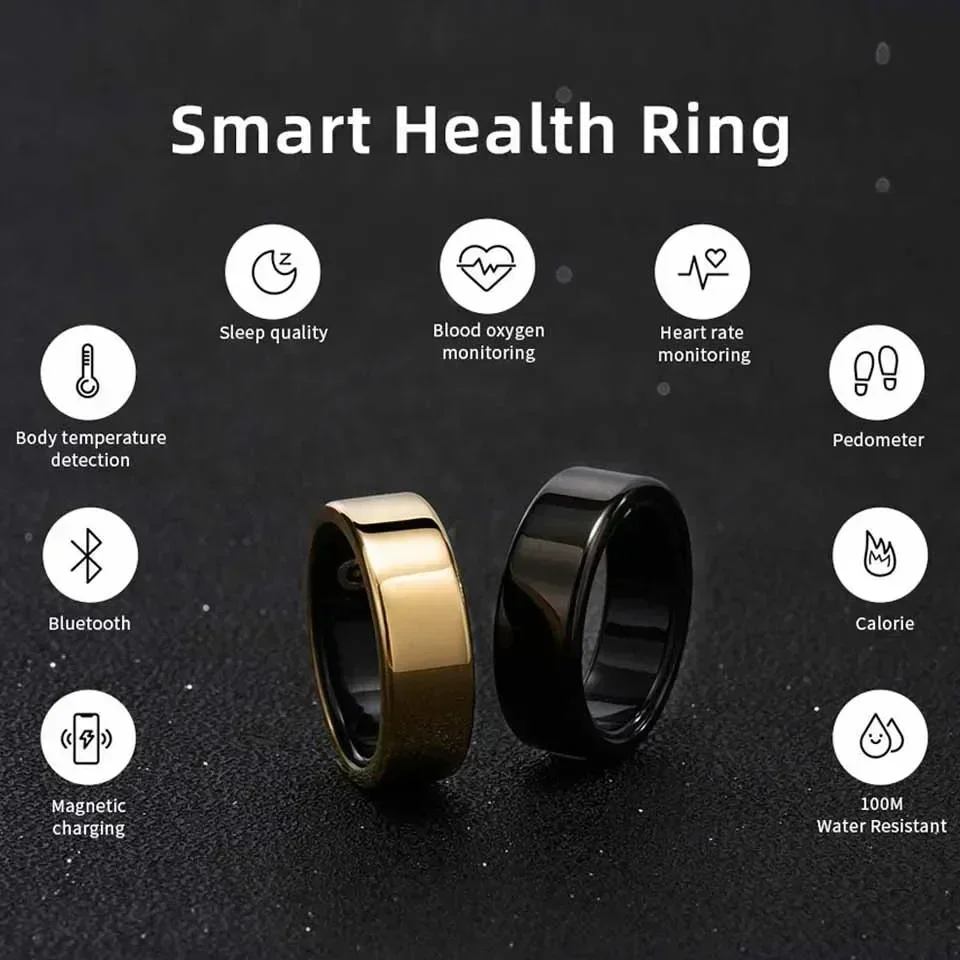 Фитнес-трекер умное кольцо монитор сердечного ритма Bluetooth измерение кислорода в крови умное кольцо на палец цифровое кольцо
Фитнес-трекер умное кольцо монитор сердечного ритма Bluetooth измерение кислорода в крови умное кольцо на палец цифровое кольцо
