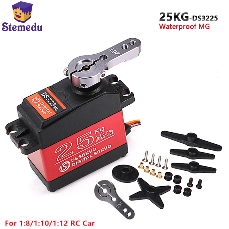 1PC DS3225 180 270 Degree 25kg 6V Waterproof Full Metal Gear Digital Servo for RC Car Boat Robot
1PC DS3225 180 270 Degree 25kg 6V Waterproof Full Metal Gear Digital Servo for RC Car Boat Robot